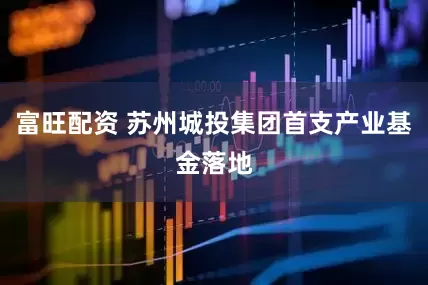富旺配资 苏州城投集团首支产业基金落地
