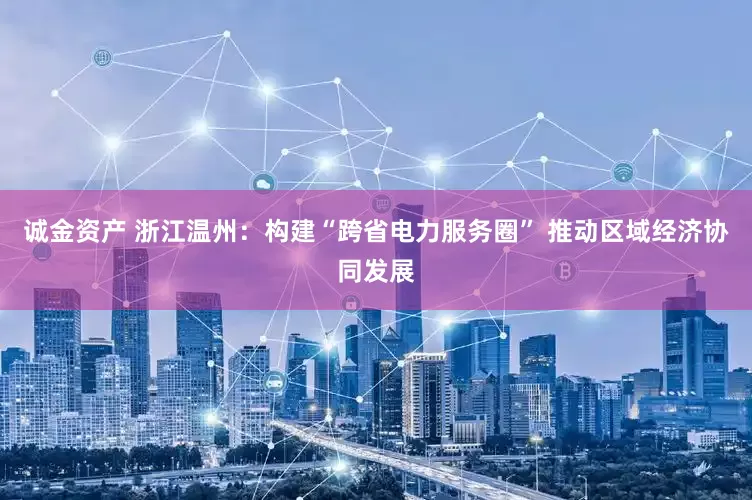 诚金资产 浙江温州：构建“跨省电力服务圈” 推动区域经济协同发展
